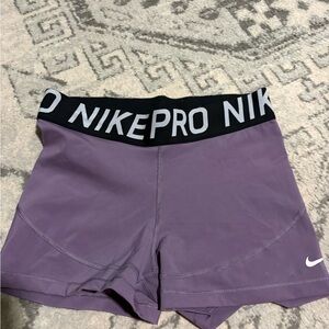 Nike Pro Women's Lavender Athletic Shorts
